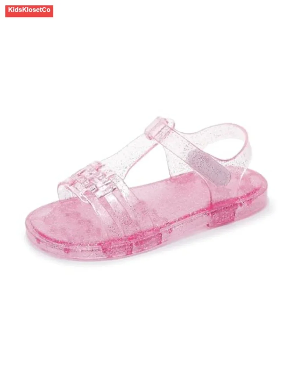 Toddler Girls Jelly Sandals Princess Flats Soft Rubber Sole